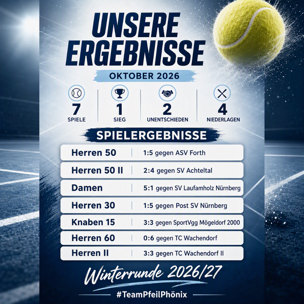 Ergebnisse Oktober 2026